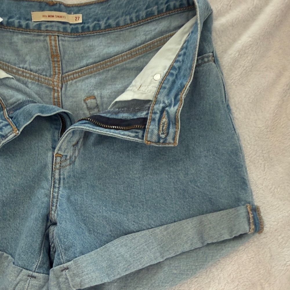 Levi's Light Blue Jean Shorts - Picture 3 of 6